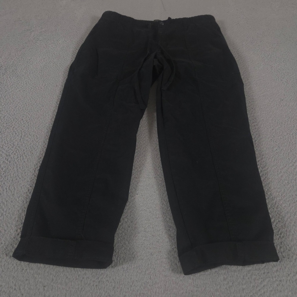 Banana Republic Pants Mens Large Black Tapered Ankle Stretch Chino Drawstring